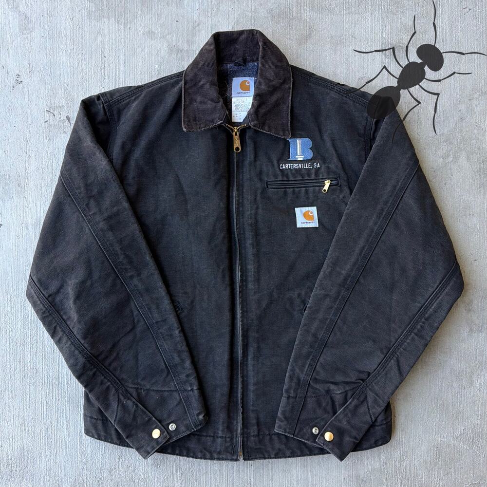 Vintage Carhartt J01 black Detroit work wear jacket